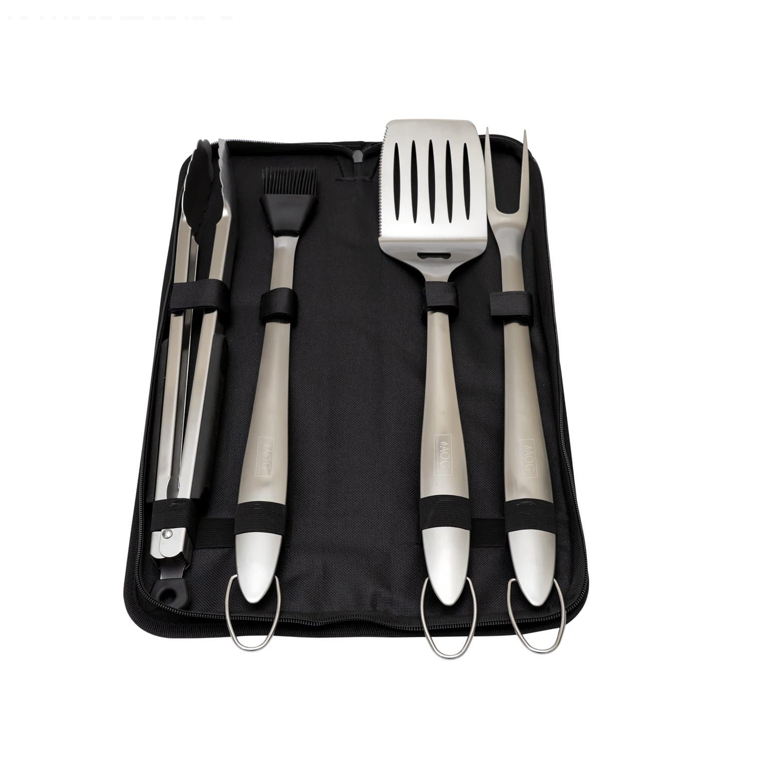 4-Piece Stainless Steel Tool Kit