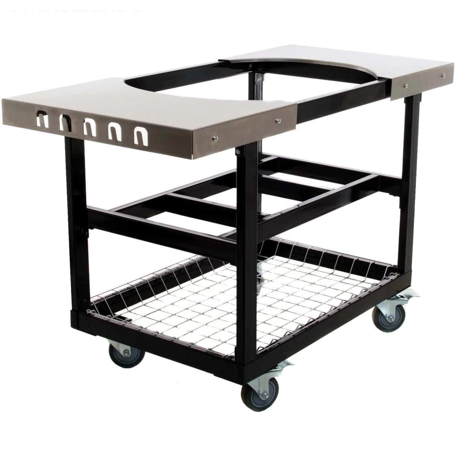 Cart Base with Basket and SS Side Shelves for JR