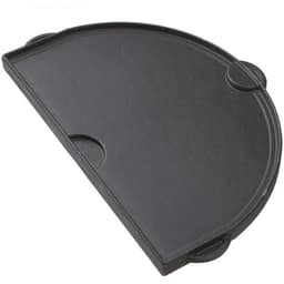 Half Moon Cast Iron Griddle, 1 Flat Side and 1 Grooved Side, for Oval LG - 1pc
