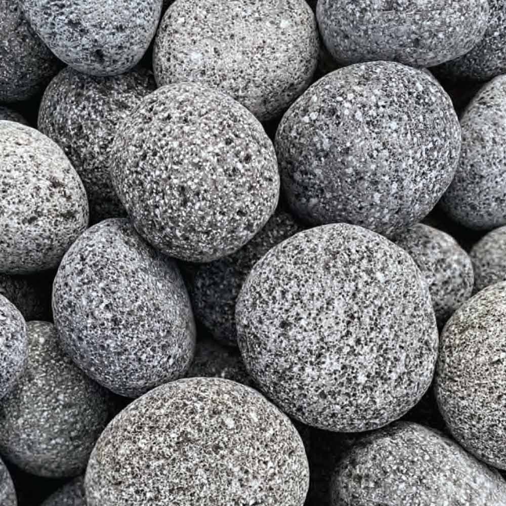 Tumbled Lava Rocks - each bag — Grey