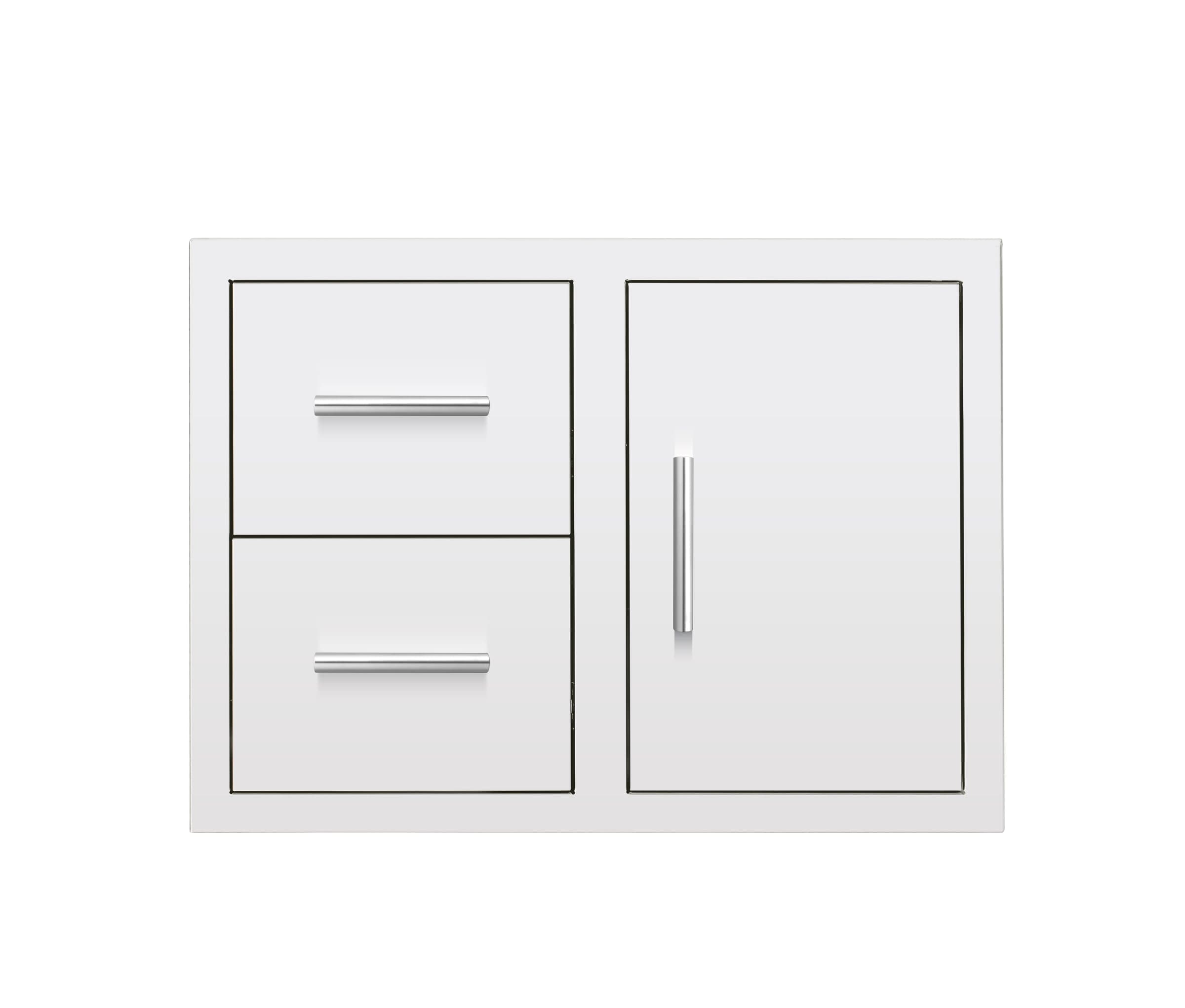 30" 2-Drawer and Access Door Combo with Hidden Hinge