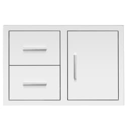 Masonry Frame - 33" 2-Drawer and Access Door Combo