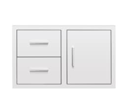 36" 2-Drawer and Access Door Combo with Hidden Hinge