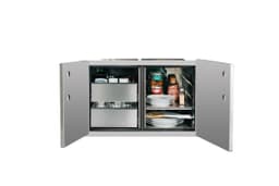 36" 2-Drawer Dry Storage Pantry & Enclosed Cabinet Combo