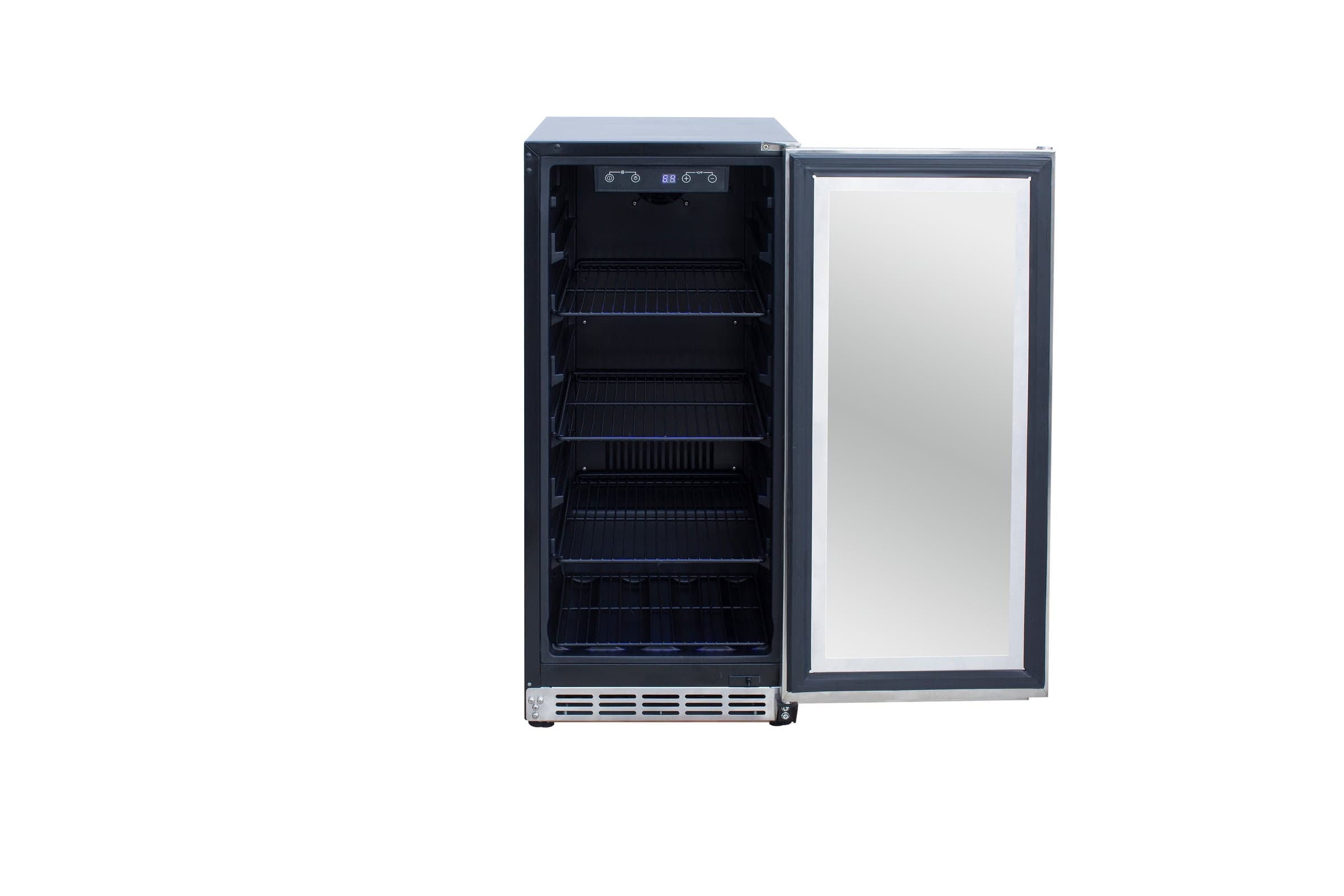 15" Outdoor Rated Refrigerator with Glass Door and Stainless Steel Handle (3.2c)
