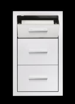 Masonry Frame - 17" Vertical 2-Drawer & Paper Towel Holder Combo