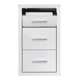 Masonry Frame - 17" Vertical 2-Drawer & Paper Towel Holder Combo