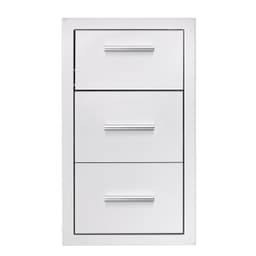 Masonry Frame - 17" Vertical 2-Drawer & Paper Towel Holder Combo
