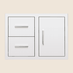 30" 2-Drawer and Access Door Combo with Hidden Hinge