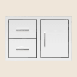 Masonry Frame - 33" 2-Drawer and Access Door Combo