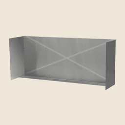 48" Stainless Steel Wind Guard (