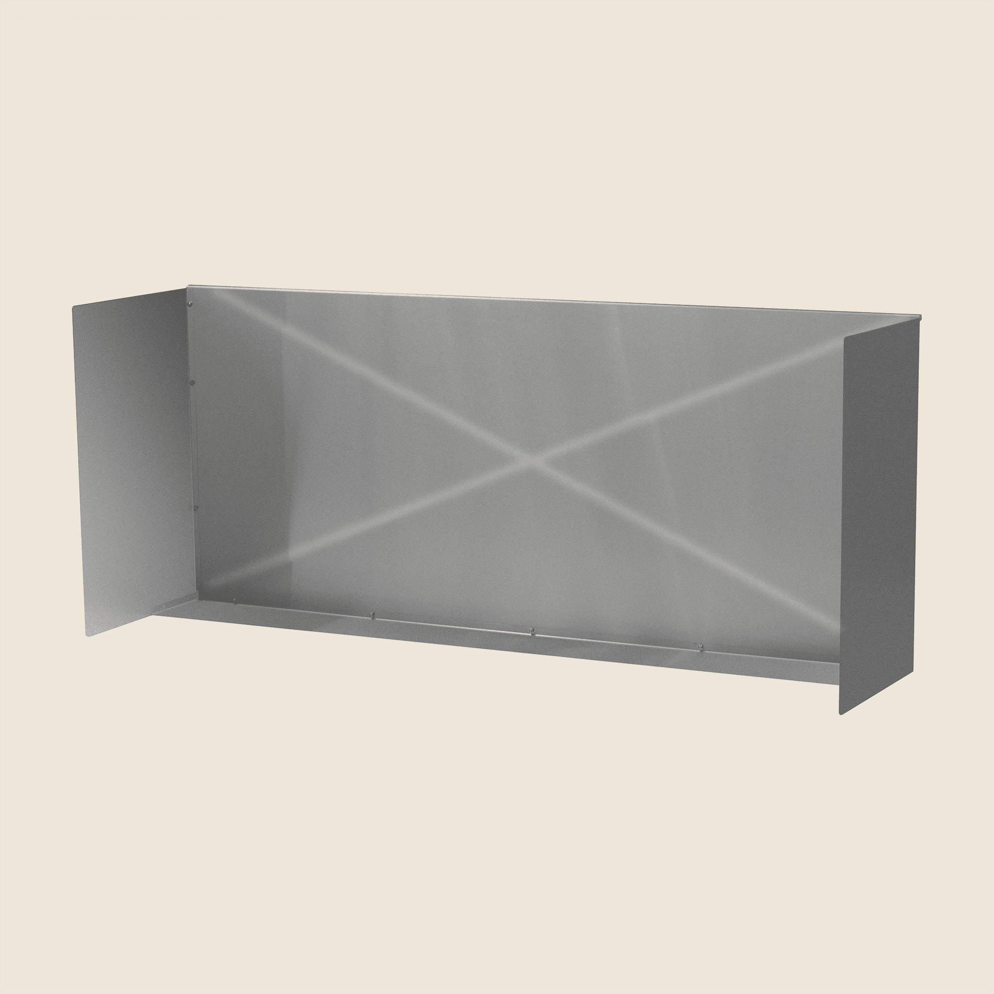 48" Stainless Steel Wind Guard (