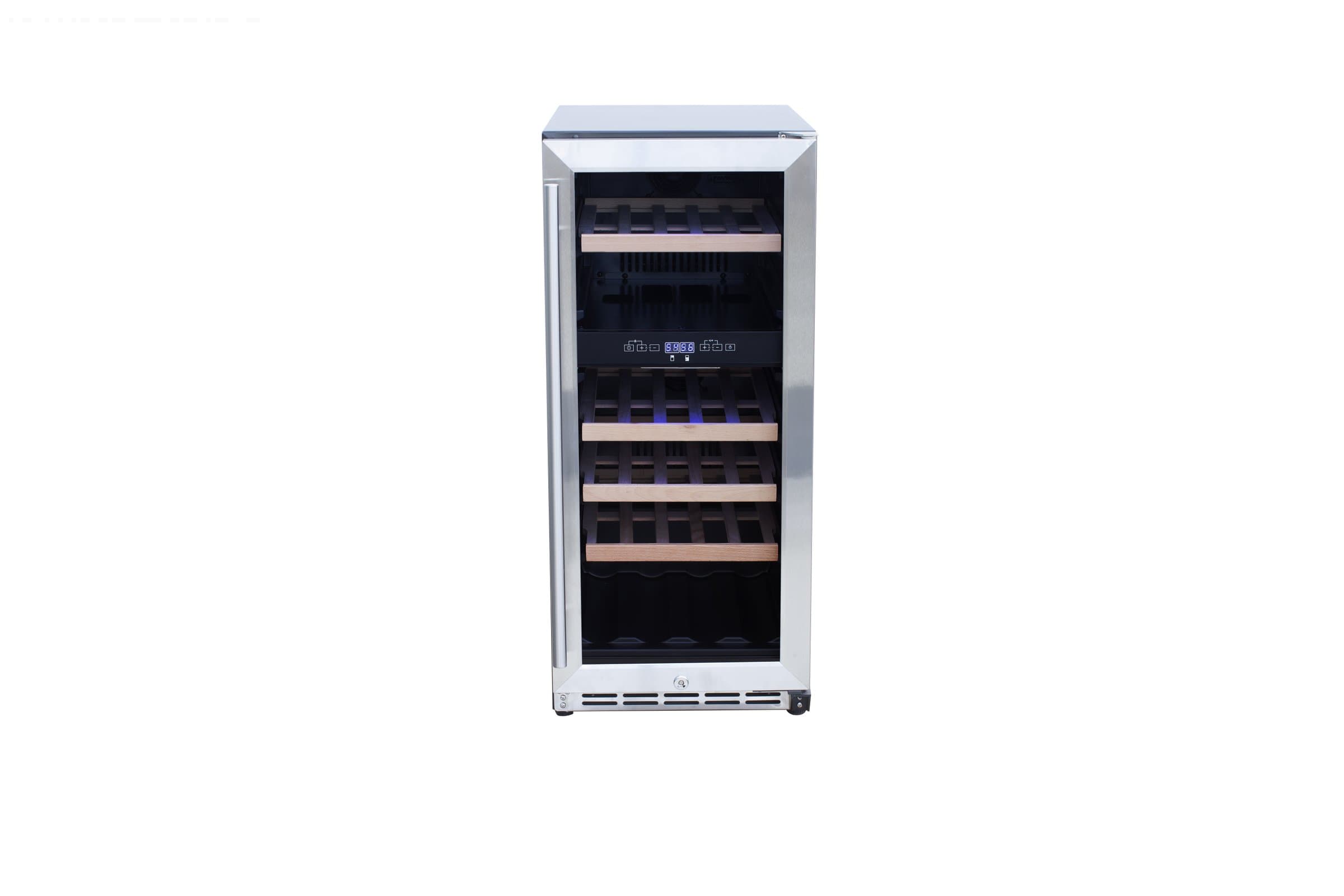 24" Outdoor Rated Dual Zone Wine Cooler (2.9c)