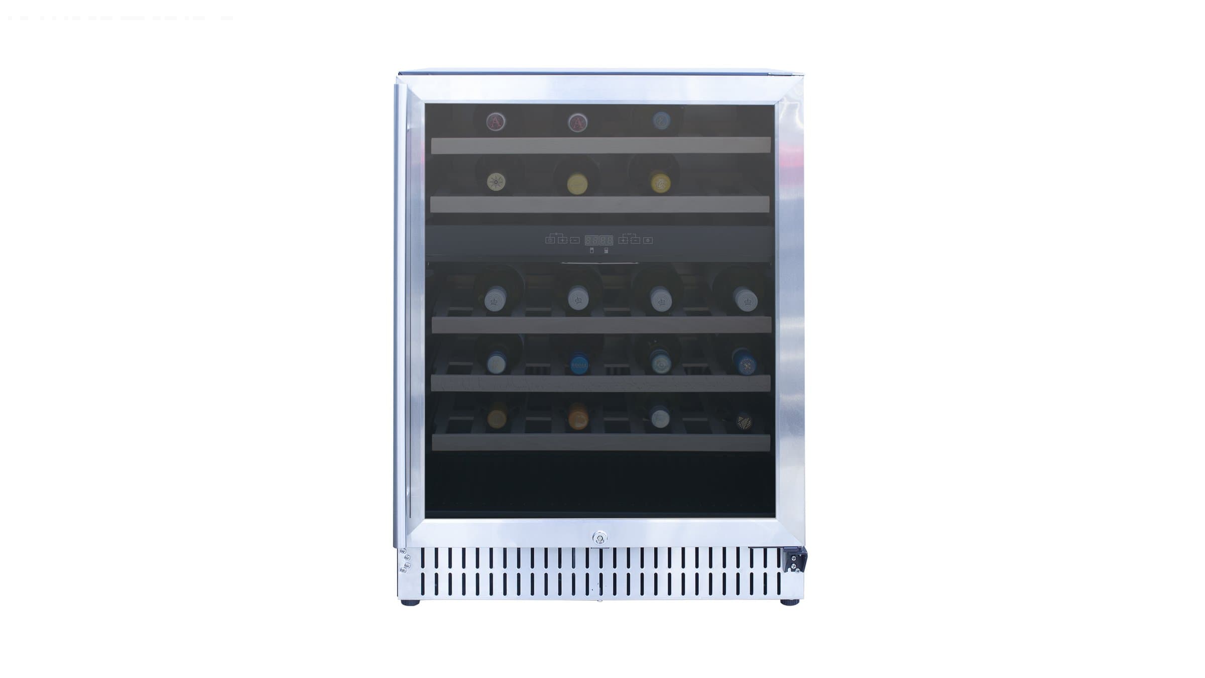 24" Outdoor Rated Dual Zone Wine Cooler (4.5c)