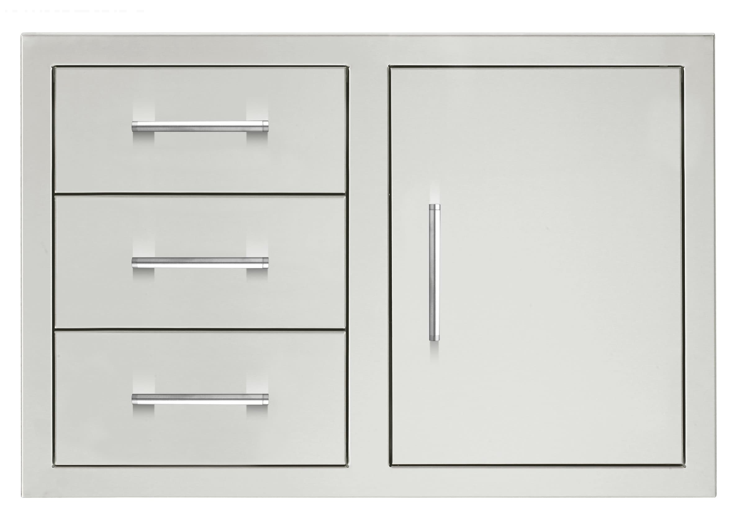 33" 3-Drawer and Access Door Combo with Hidden Hinge