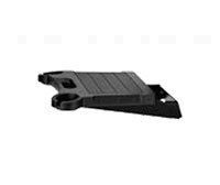 Black Solid Surface Side Shelf with Painted Bracket