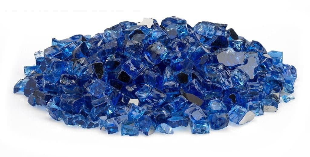 1/2" Cobalt Reflective Glass, 10 lbs