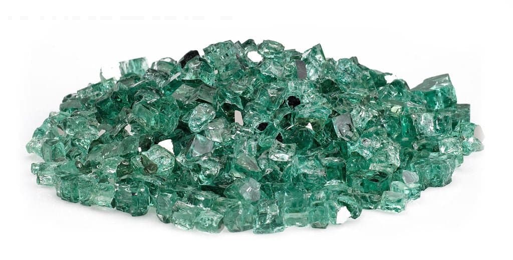 3/4" Evergreen Fireglass, 10 lbs