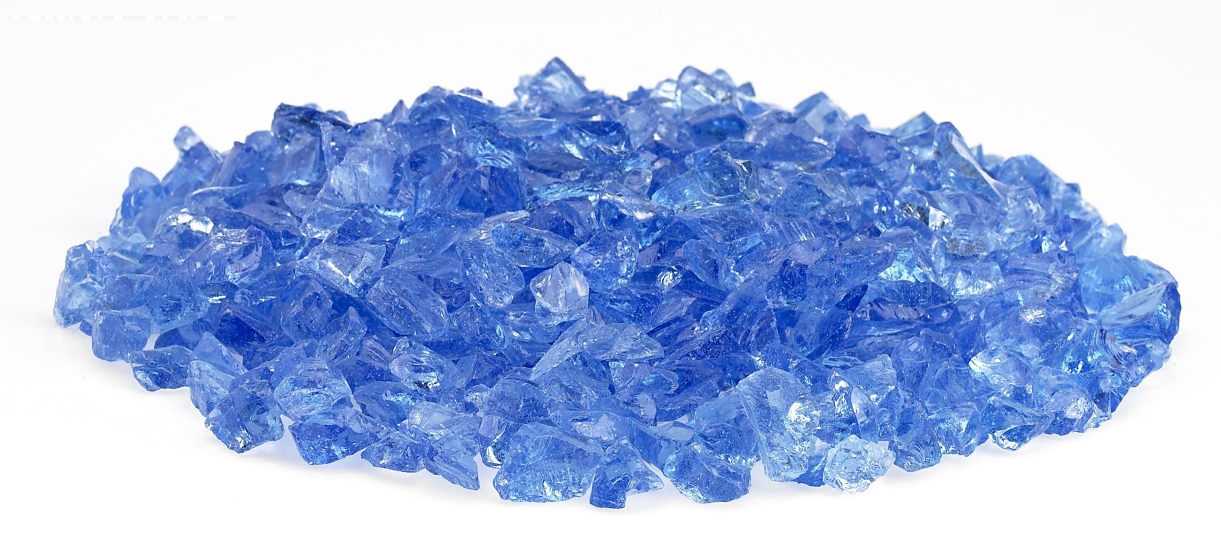 3/4" Light Blue Fireglass, 10 lbs